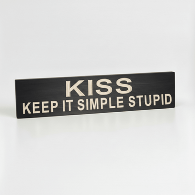 handmade-in-kentucky-wood-sign-packaging-blue - kiss keep it simple stupid wood sig by Bluegrass Gifts