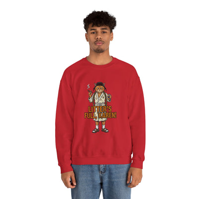 Litters Full: The Official Uniform of Holiday Chaos Crewneck Sweatshirt - crewneck sweatshirt showcase by Bluegrass Gifts