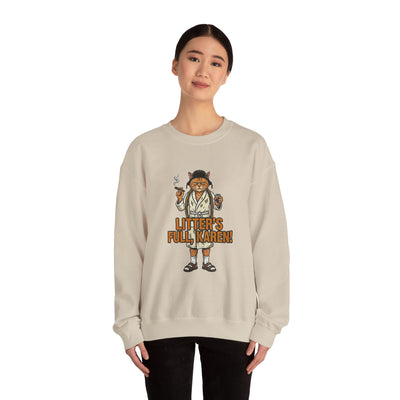 Litters Full: The Official Uniform of Holiday Chaos Crewneck Sweatshirt - crewneck sweatshirt color option by Bluegrass Gifts