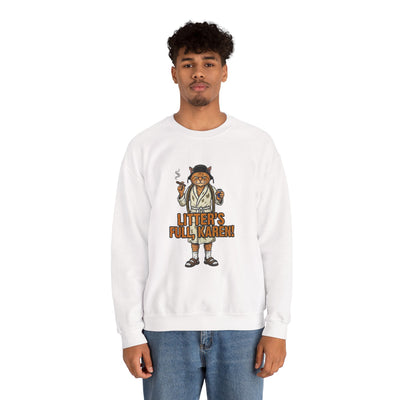 Litters Full: The Official Uniform of Holiday Chaos Crewneck Sweatshirt - crewneck sweatshirt color option by Bluegrass Gifts
