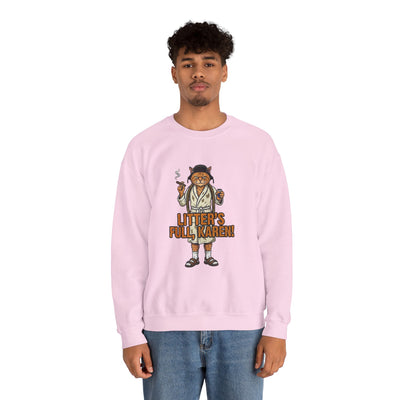 Litters Full: The Official Uniform of Holiday Chaos Crewneck Sweatshirt - crewneck sweatshirt extra view by Bluegrass Gifts