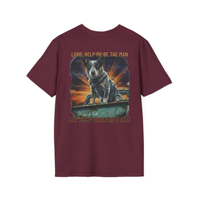 Lord, Help Me Blue Heeler Vintage Truck T-Shirt - graphic tee available colors lineup by Bluegrass Gifts