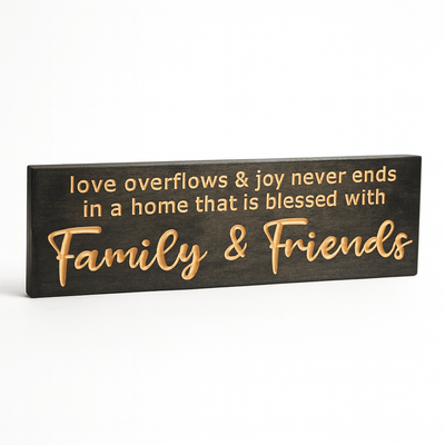 bluegrass-gifts-wooden-sign-available-colors- - love overflows and joy never wood s by Bluegrass Gifts