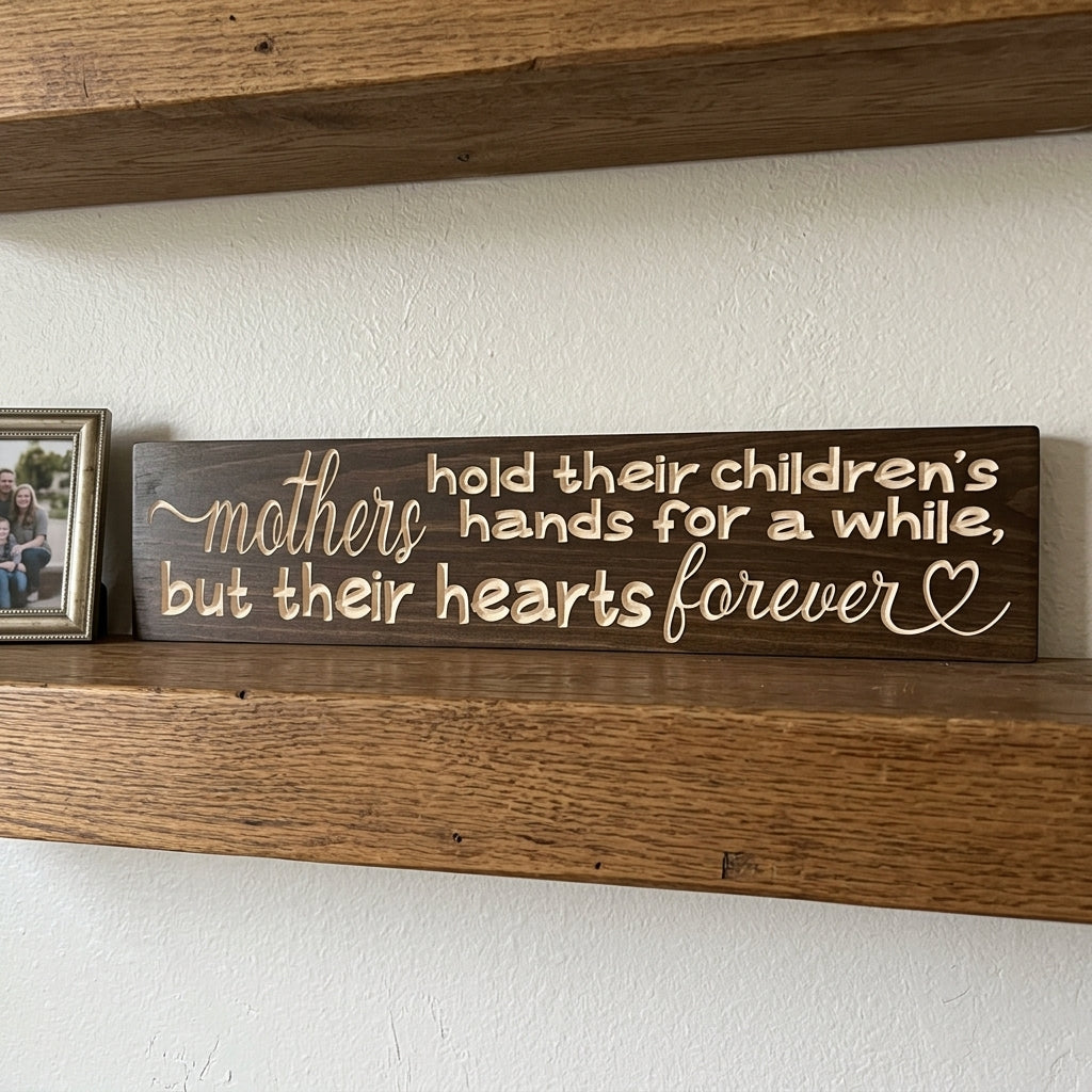 Meaningful Wall Art — Mothers Hold Their Hearts Forever