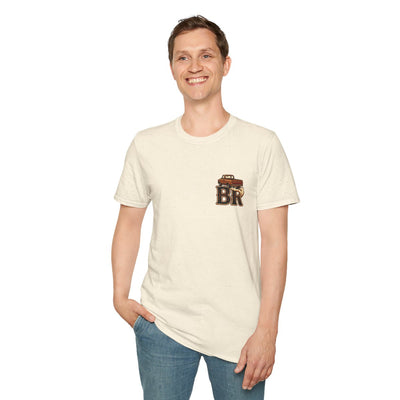 Mens Country Shirt — "Gone Country. Won't Be Right Back." in Natural