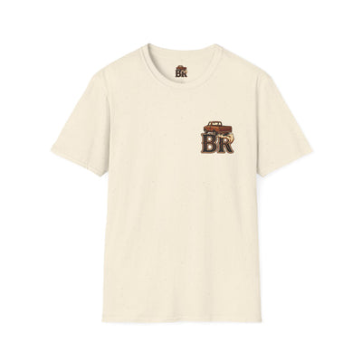 Mens Country Shirt — "Gone Country. Won't Be Right Back." in Natural