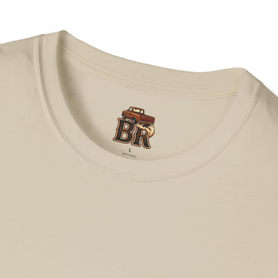 Mens Country Shirt — "Gone Country. Won't Be Right Back." in Sand