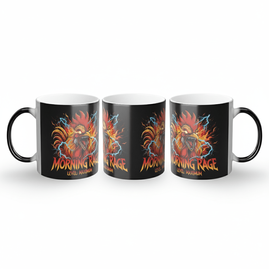 Morning Rage Magic Mug - heat activated color change video by Bluegrass Gifts