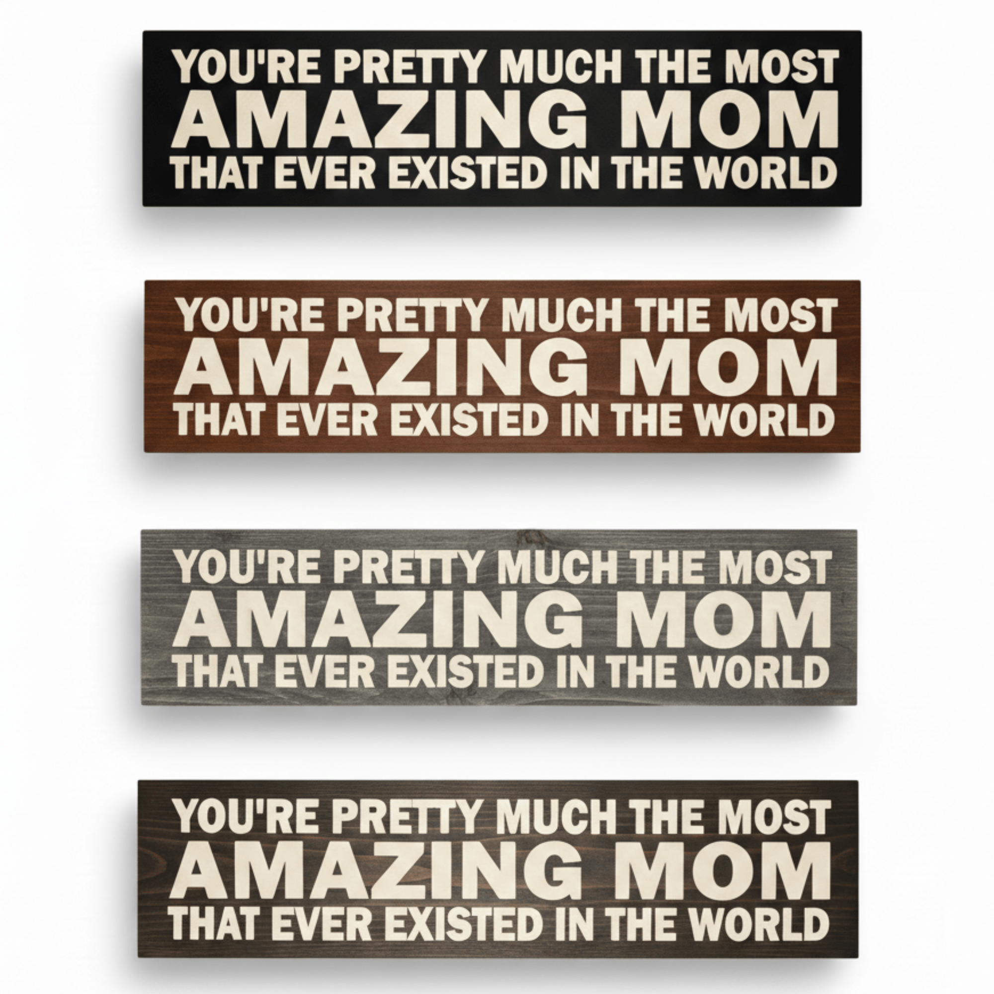 mother-day-sign-wall-decor-shelf - most amazing mom ever wood sign by Bluegrass Gifts, handmade in Kentucky