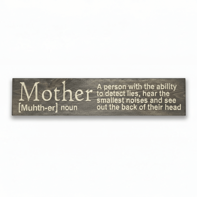 carved-wood-mother-superpowers-vs-cheap-vinyl - mother definition wood sign wood si by Bluegrass Gifts