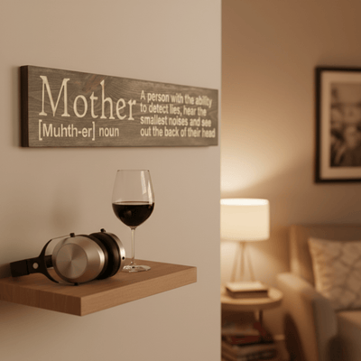 funny-mom-sign-human-lie-detector-engraved-wo - mother definition wood sign wood si by Bluegrass Gifts