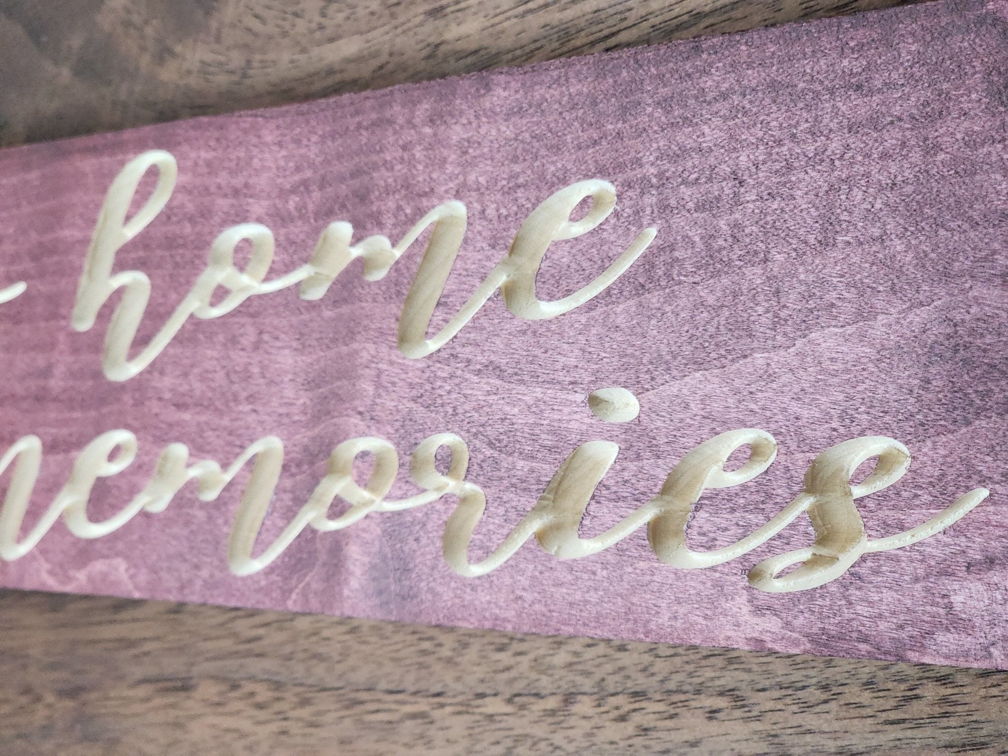 new home new memories wood sign - housewarming gift sign - CNC-carved by Bluegrass Gifts