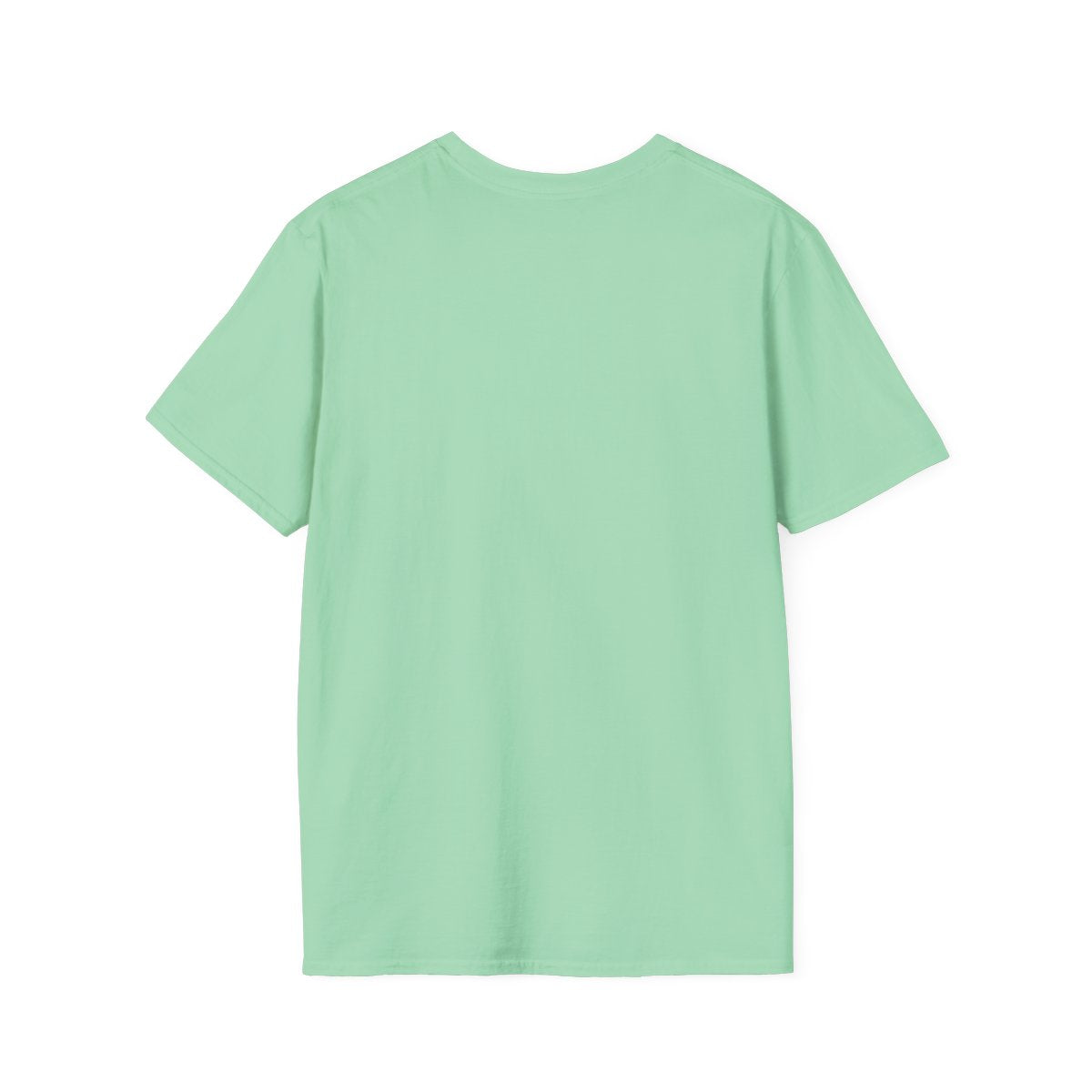 Patriotic Shirt for Women — Golden Retriever Flag Tee in Mint Green