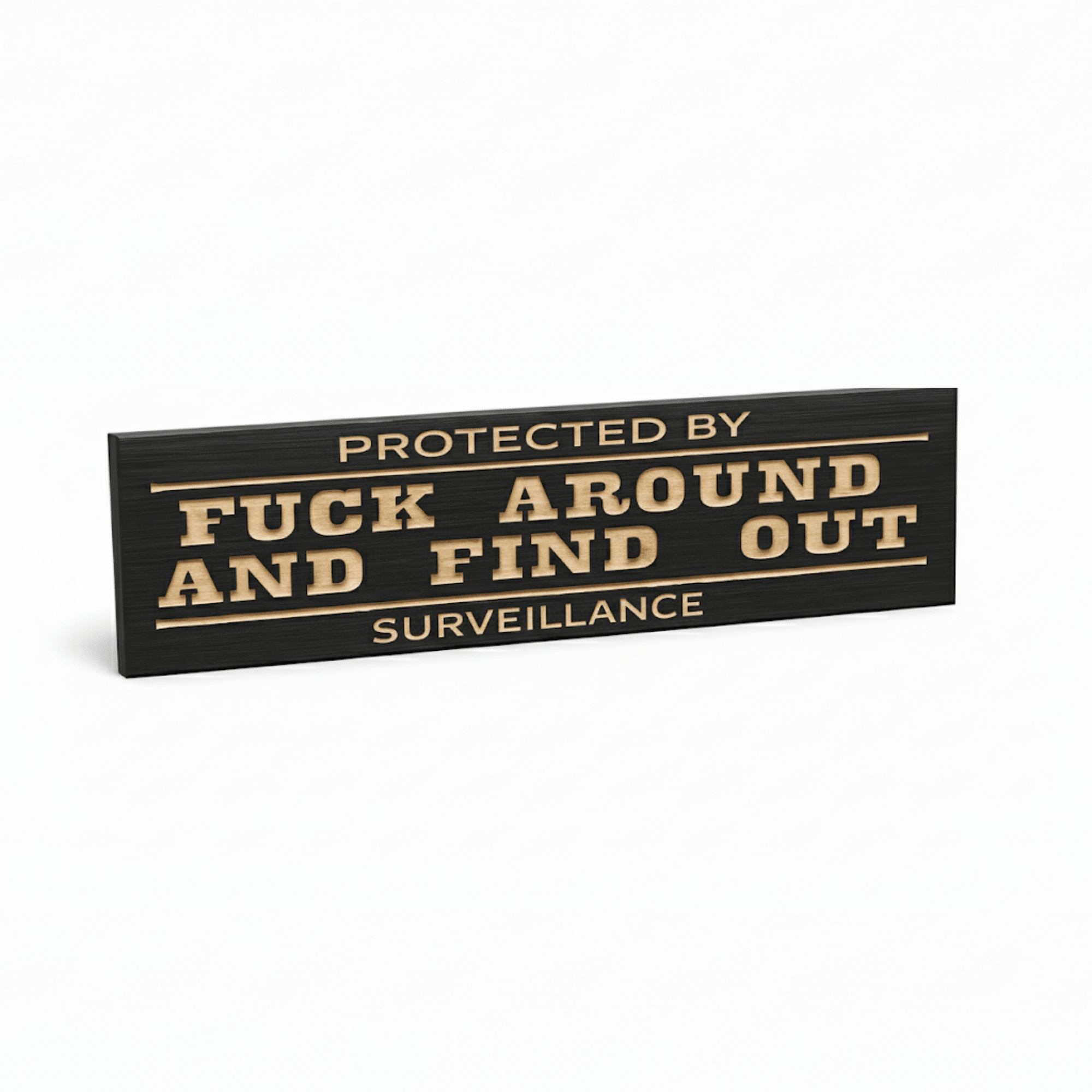 protected by fafo wood sign - funny wood sign - CNC-carved by Bluegrass Gifts
