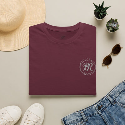 Punchy Shirt — "I Herd That!" Glam Goat Western Boho Tee in Maroon