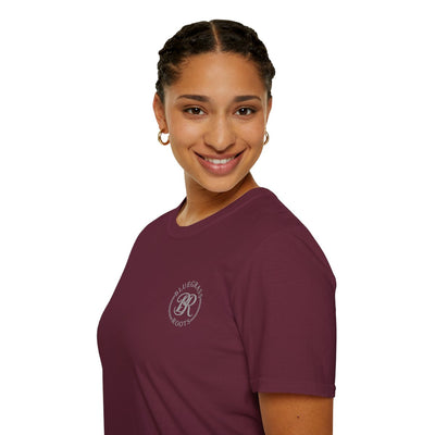Punchy Shirt — "I Herd That!" Glam Goat Western Boho Tee in Maroon
