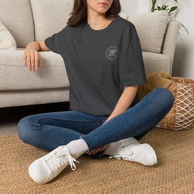 Punchy Shirt — "I Herd That!" Glam Goat Western Boho Tee in Dark Heather