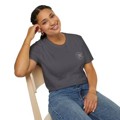 Punchy Shirt — "I Herd That!" Glam Goat Western Boho Tee in Charcoal