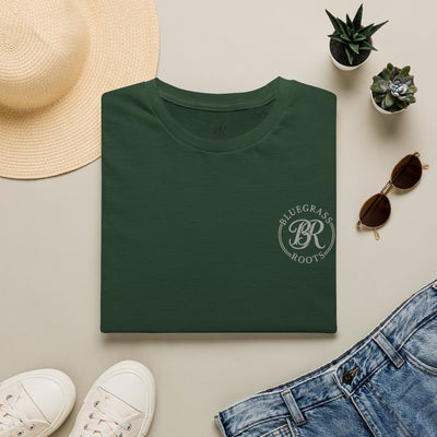 Punchy Shirt — "I Herd That!" Glam Goat Western Boho Tee in Forest Green