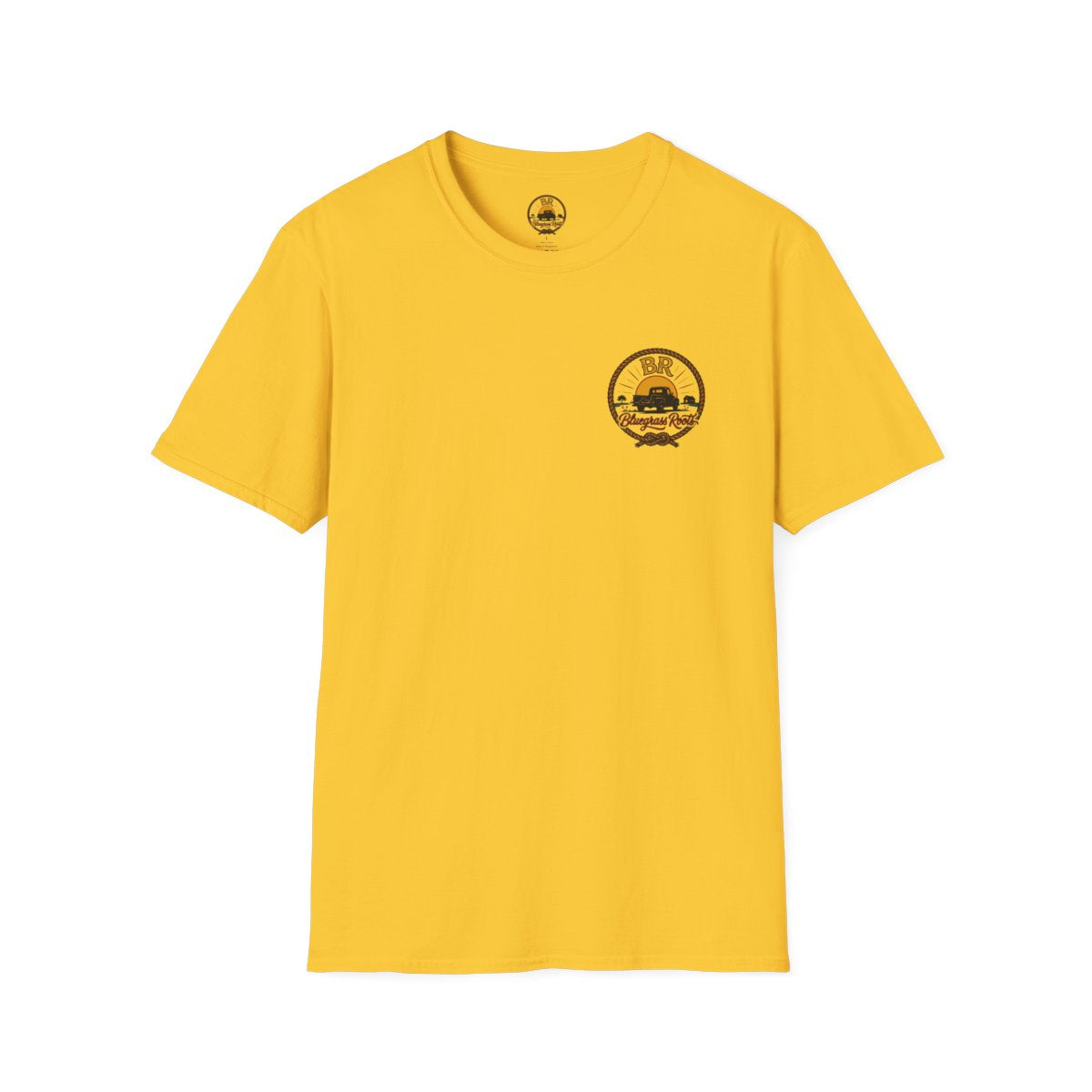 Raised Right Shirt — "Raised Right, Ran Wild, Came Home" Tee in Daisy