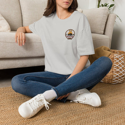 Raised Right Shirt — "Raised Right, Ran Wild, Came Home" Tee in Ice Grey