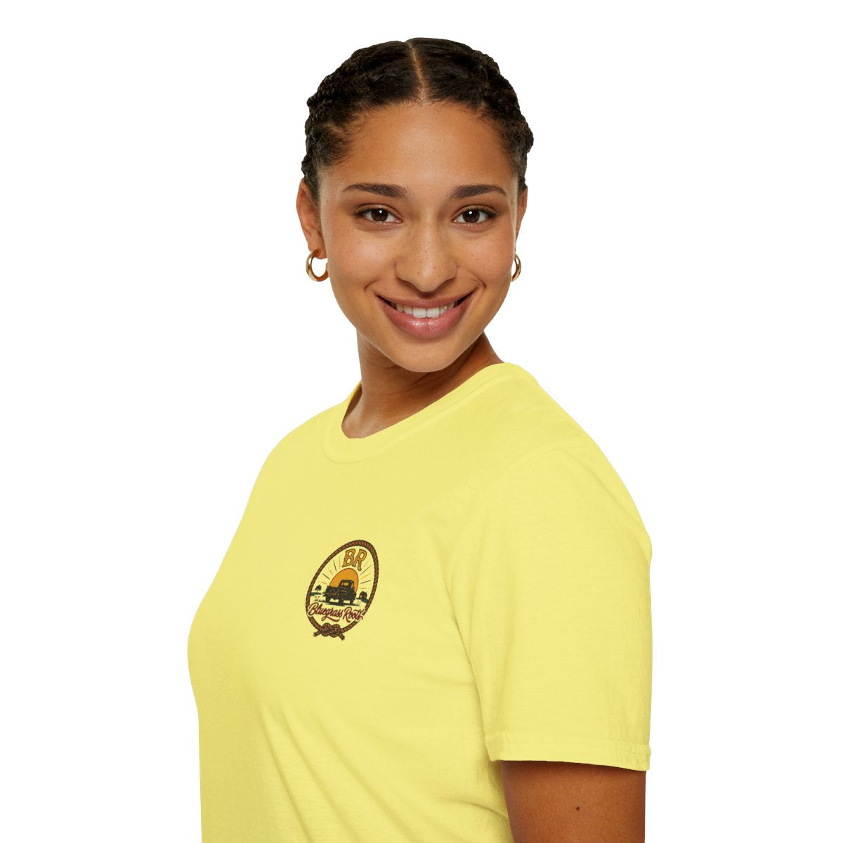 Raised Right Shirt — "Raised Right, Ran Wild, Came Home" Tee in Cornsilk