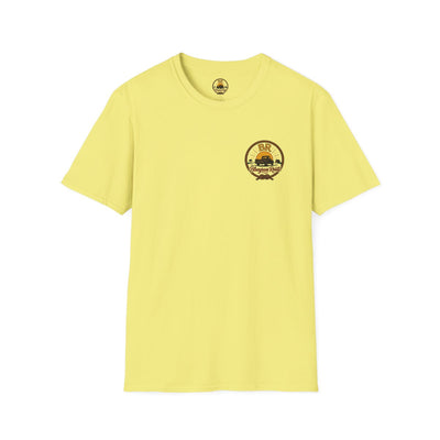 Raised Right Shirt — "Raised Right, Ran Wild, Came Home" Tee in Cornsilk
