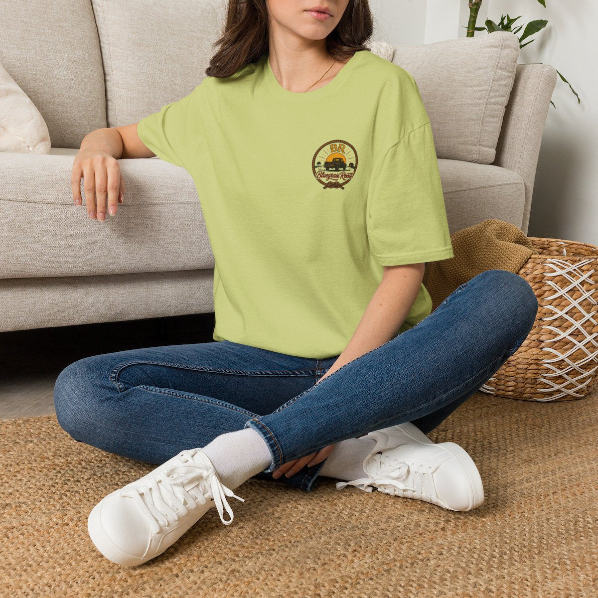 Raised Right Shirt — "Raised Right, Ran Wild, Came Home" Tee in Pistachio