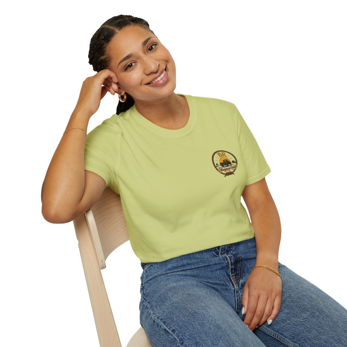 Raised Right Shirt — "Raised Right, Ran Wild, Came Home" Tee in Pistachio