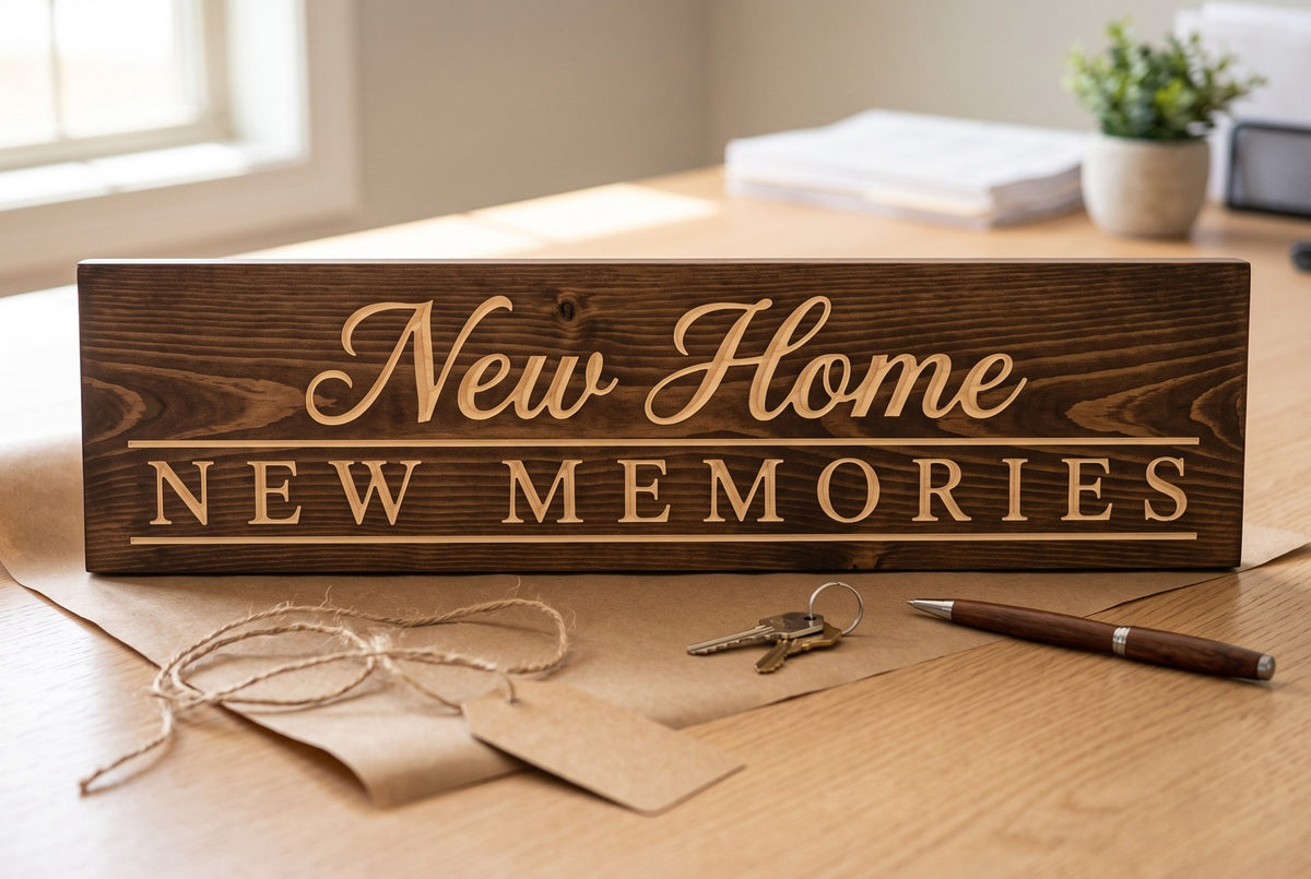 New Home New Memories as a closing gift