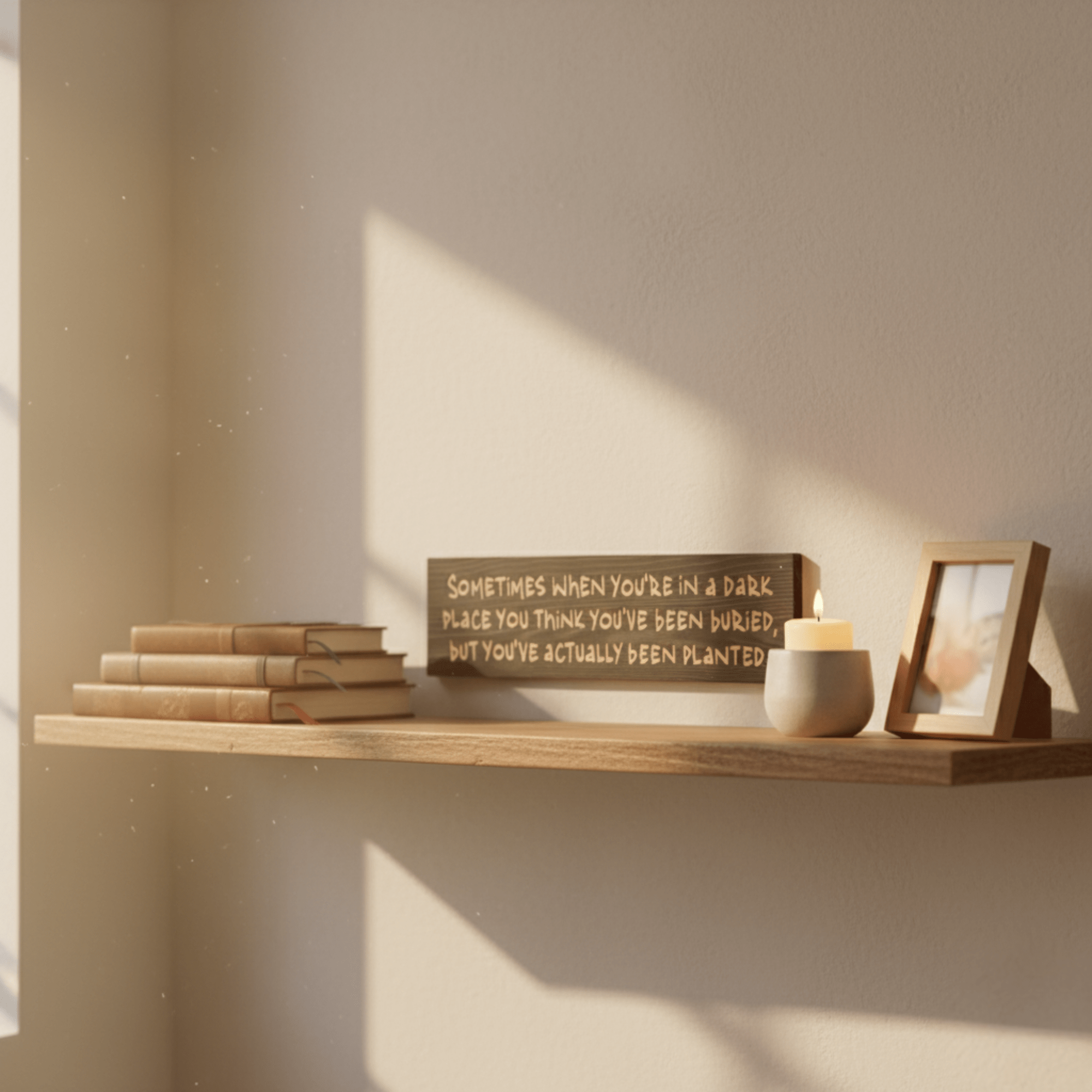 carved-wood-resilience-sign-planted-not - resilience sign wood sign by Bluegrass Gifts, handmade in Kentucky