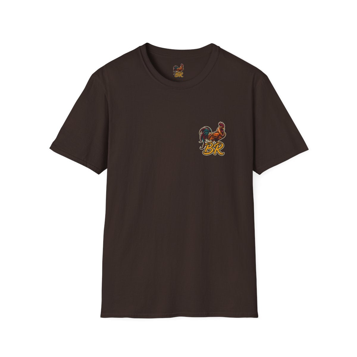 Rooster Shirt — "Cluck Around and Find Out" Graphic Tee in Dark Chocolate