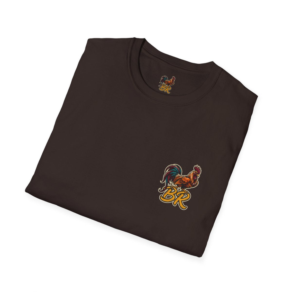 Rooster Shirt — "Cluck Around and Find Out" Graphic Tee in Dark Chocolate