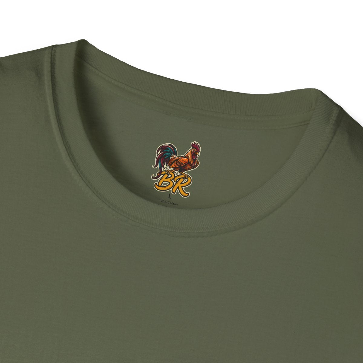 Rooster Shirt — "Cluck Around and Find Out" Graphic Tee in Military Green