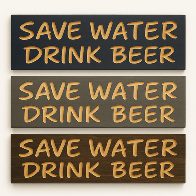 save-water-drink-beer-sign-gift-wrap - save water drink beer wooden sign wood sign by Bluegrass Gifts, handmade in Kentucky