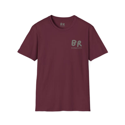 A maroon Southern Heritage Shirt displayed flat on a white background, featuring the "BR Bluegrass Roots" logo on the left chest