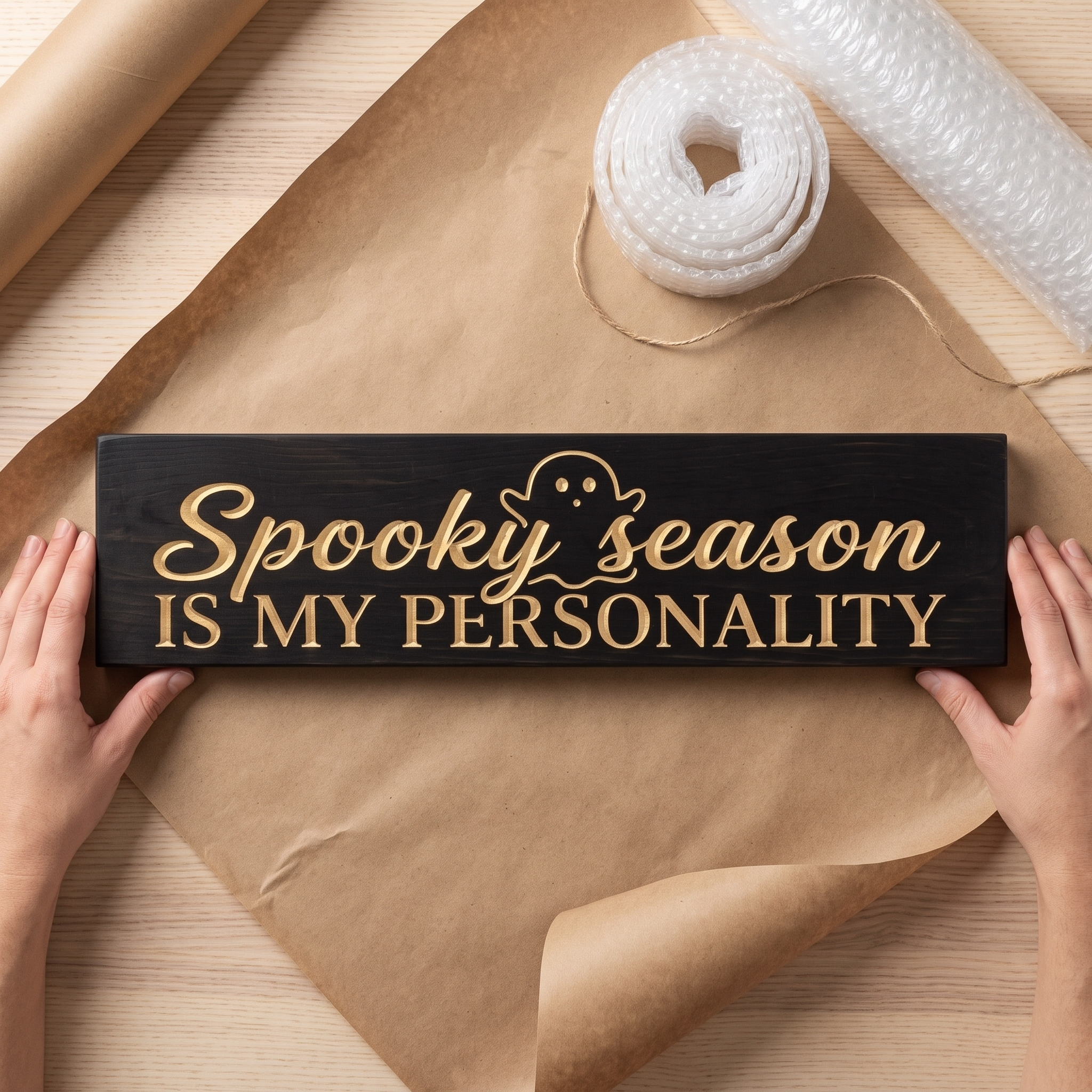 Spooky Season Sign — Spooky Season Is My Personality — gift-ready packaging — Bluegrass Gifts