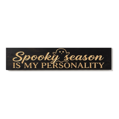Spooky Season Sign — Spooky Season Is My Personality — carved wood sign — Bluegrass Gifts