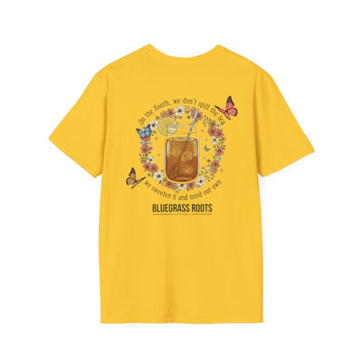 Sweet Tea Shirt — "Sweeten the Tea" Mason Jar Graphic Tee in Daisy
