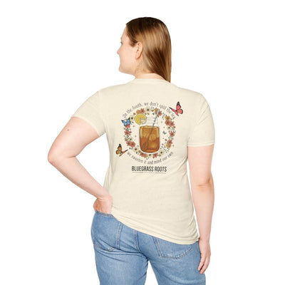 Sweet Tea Shirt — "Sweeten the Tea" Mason Jar Graphic Tee in Natural