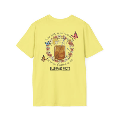 Sweeten the Tea Premium Southern Mason Jar Tee - unisex graphic tee back view by Bluegrass Gifts