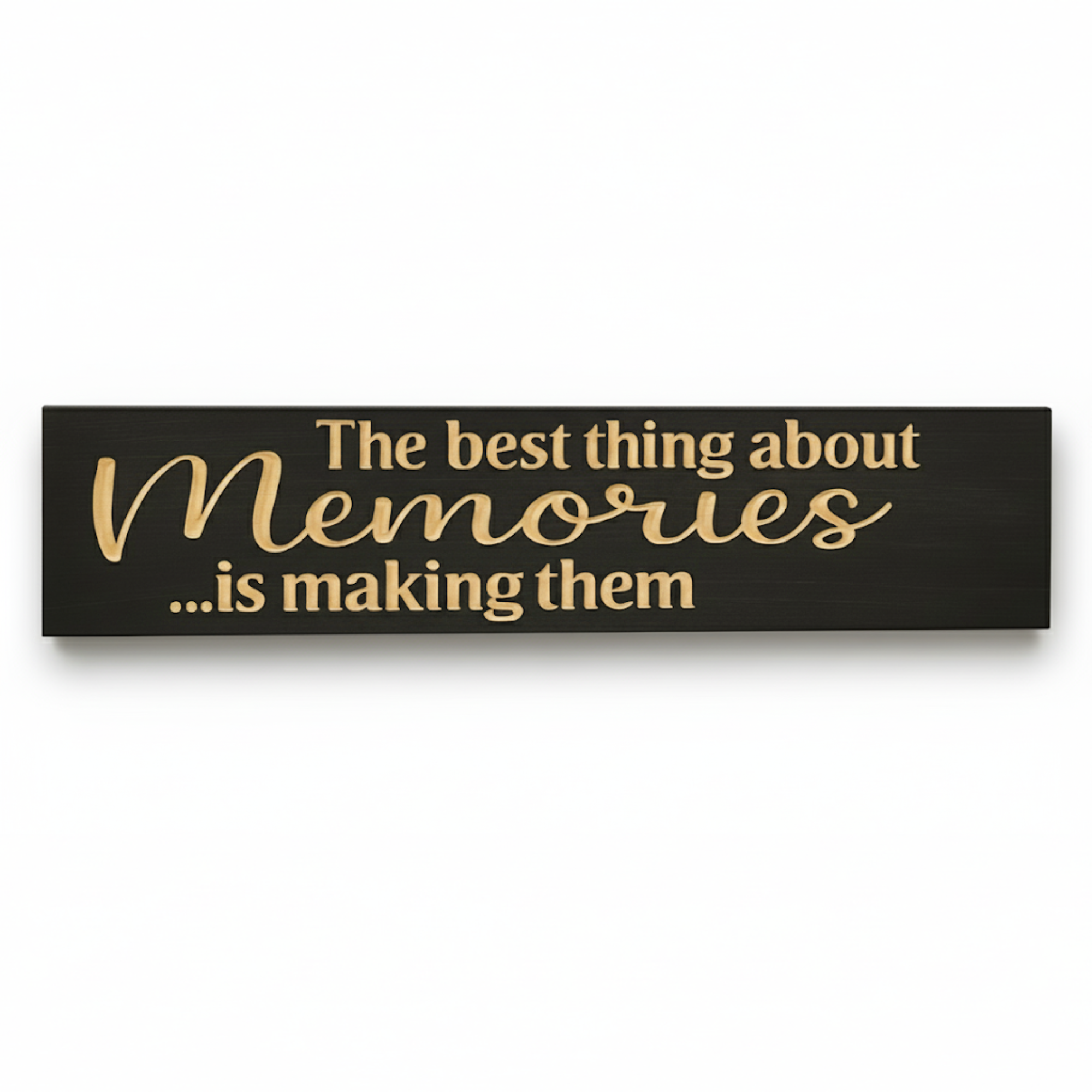 bluegrass-gifts-wooden-sign-sizes-small-mediu - the best thing about memoriesis woo by Bluegrass Gifts