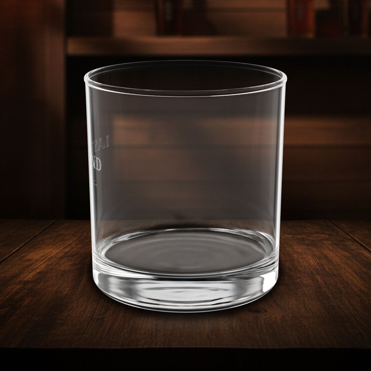 The Last Round | Engraved Bachelor Party Whiskey Glass