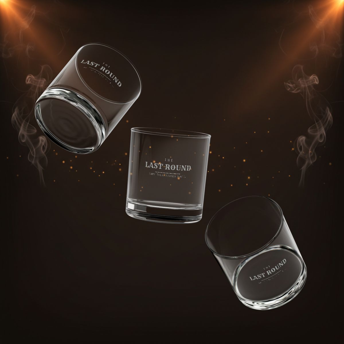 The Last Round | Engraved Bachelor Party Whiskey Glass