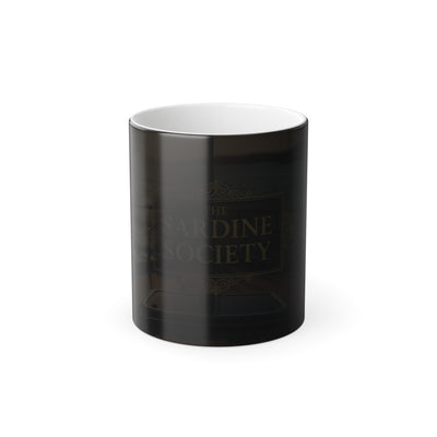 The Sardine Society Magic Mug - coffee mug styled on kitchen counter by Bluegrass Gifts