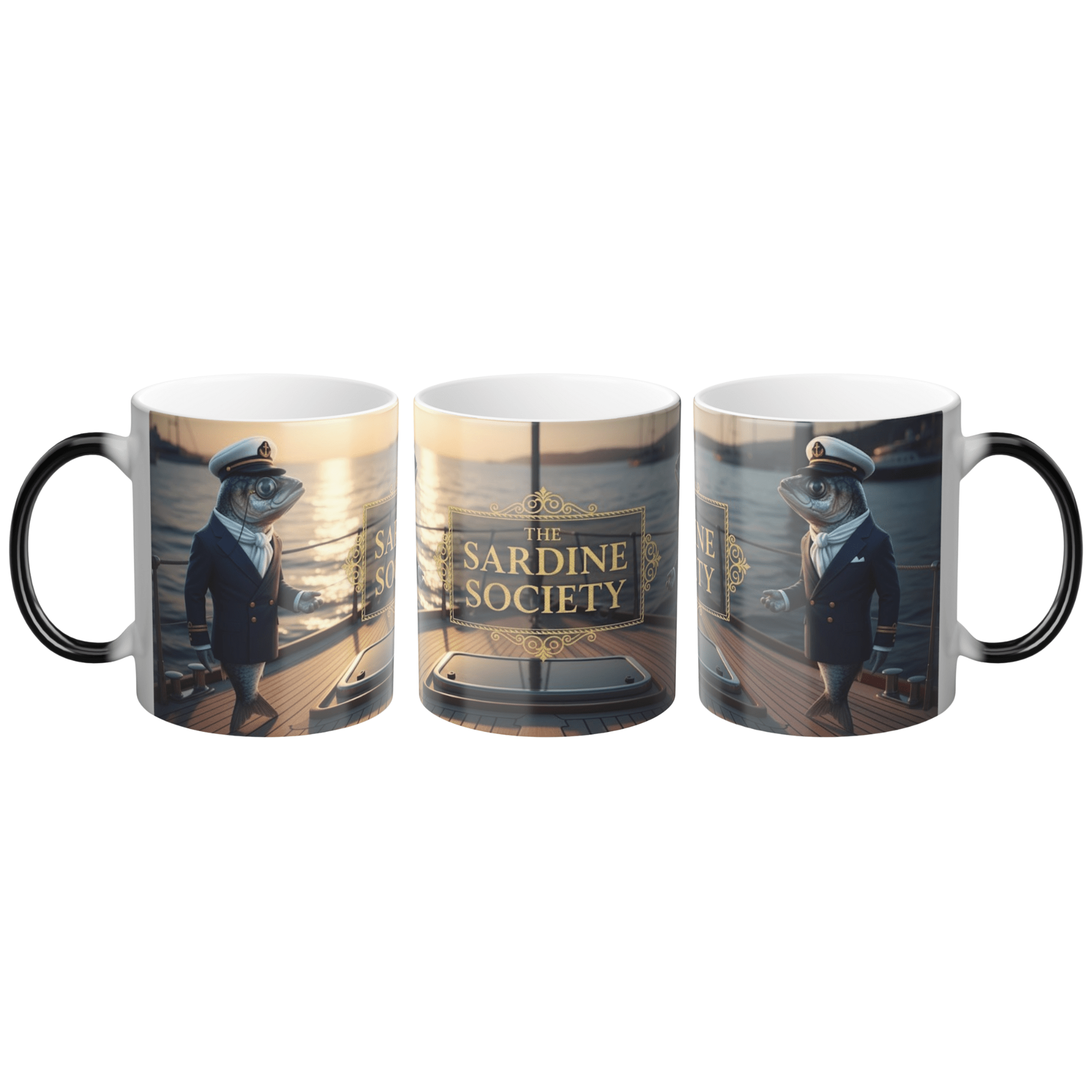 The Sardine Society Magic Mug - heat activated color change video by Bluegrass Gifts