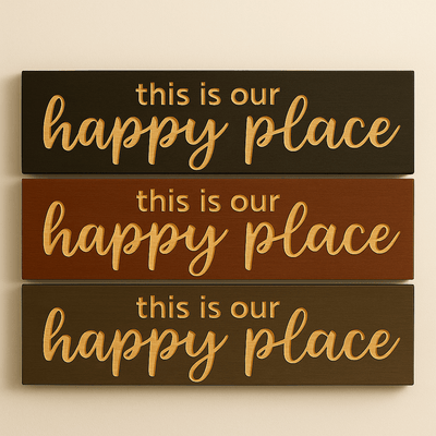 happy-place-sign-straight-on-studio - this is our happy place wood sign by Bluegrass Gifts, handmade in Kentucky