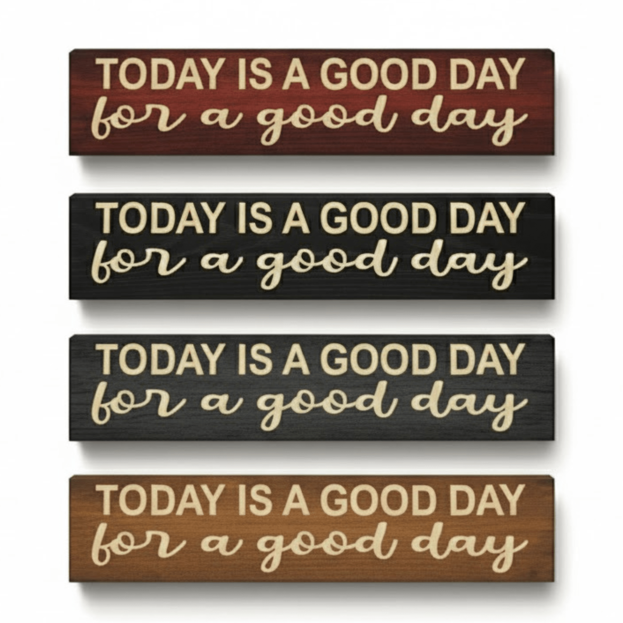 vcarve-detail-today-is-a-good-day-solid-wood-sign - today is a good day wood sign by Bluegrass Gifts, handmade in Kentucky