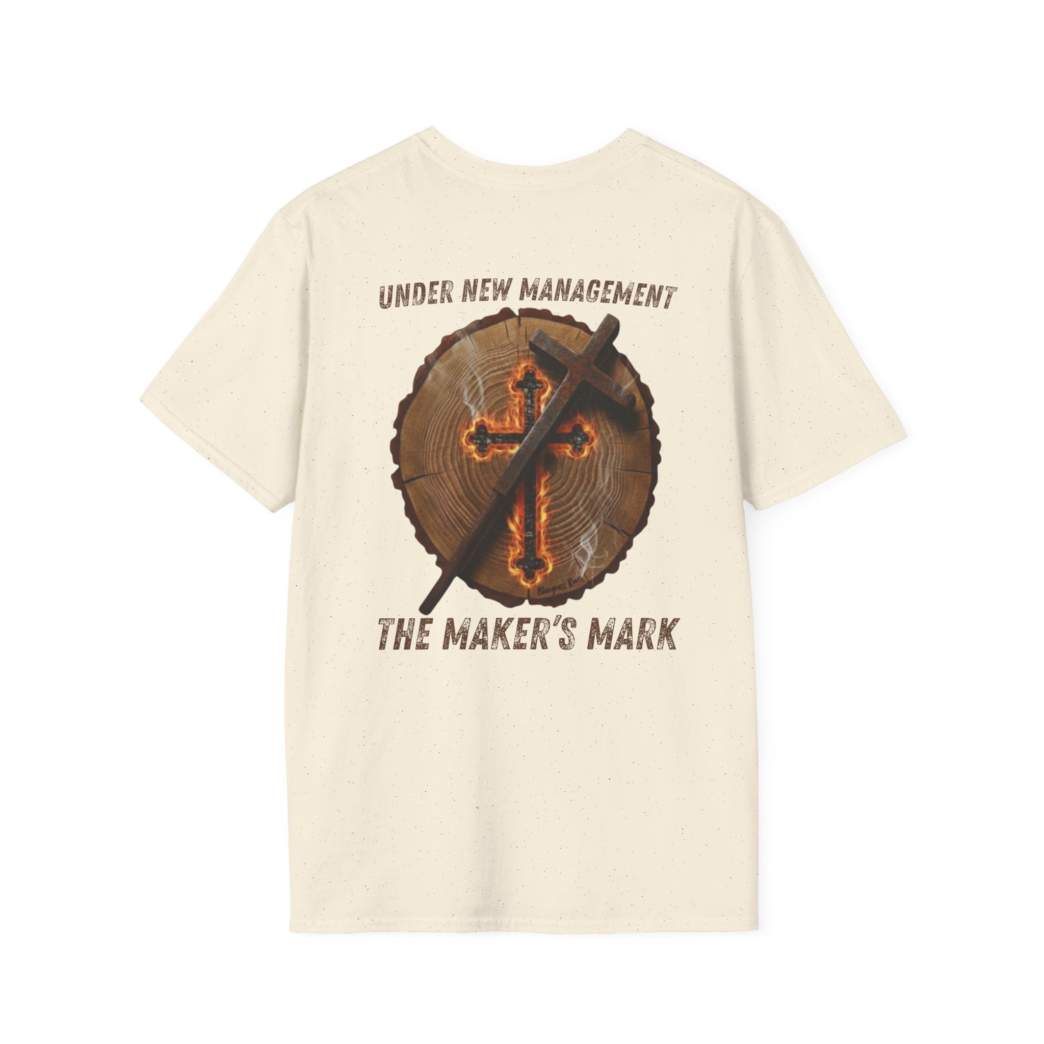 Under New Management Graphic Tee - graphic tee displayed on hanger by Bluegrass Gifts