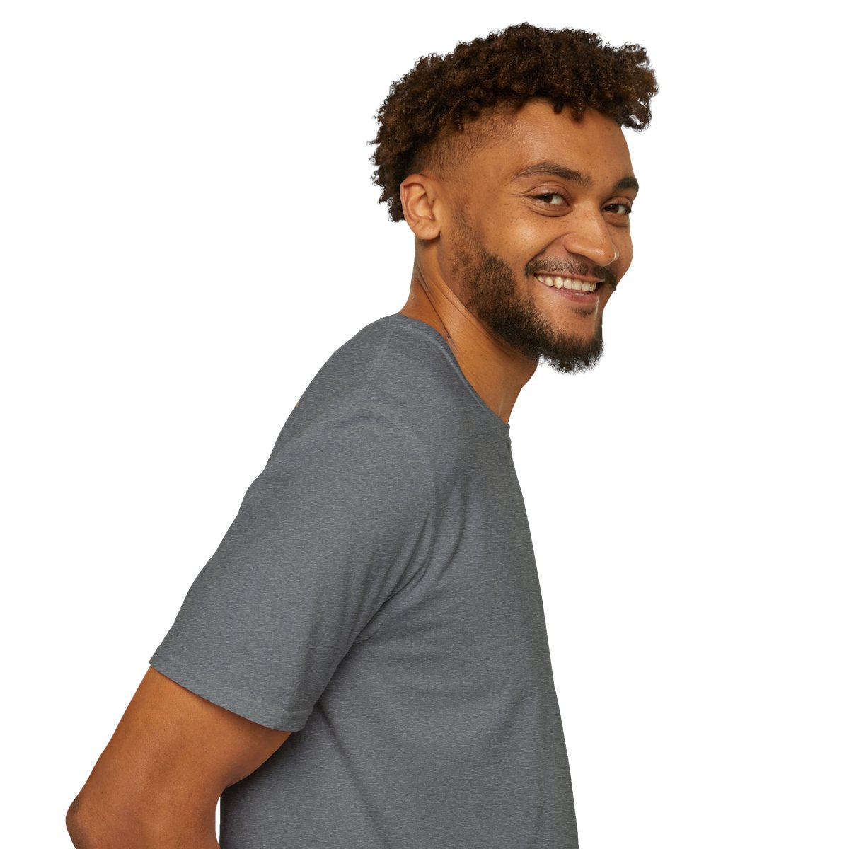 Under New Management Shirt — Faith-Based Heritage Tee in Graphite Heather